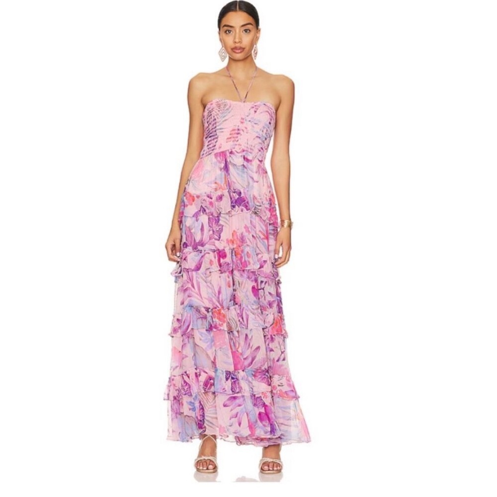 Rococo Sand Zazu Halter dress in size small